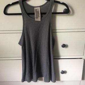 Free People - Racerback Grey Tank